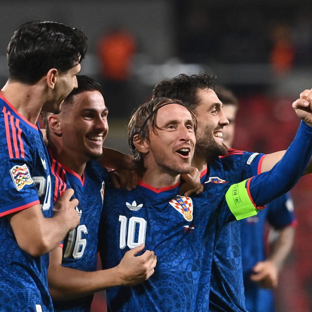 Slavlje Luke Modrića i hrvatskih reprezentativaca