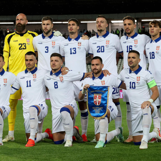 Nogometna reprezentacija Srbije uoči utakmice s Grčkom u Beogradu