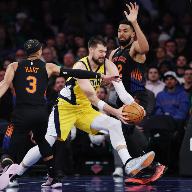 Ivica Zubac protiv prvaka Knicksa u jednoj od samo pet utakmica, koje je odigrao prošle sezone za Pacerse