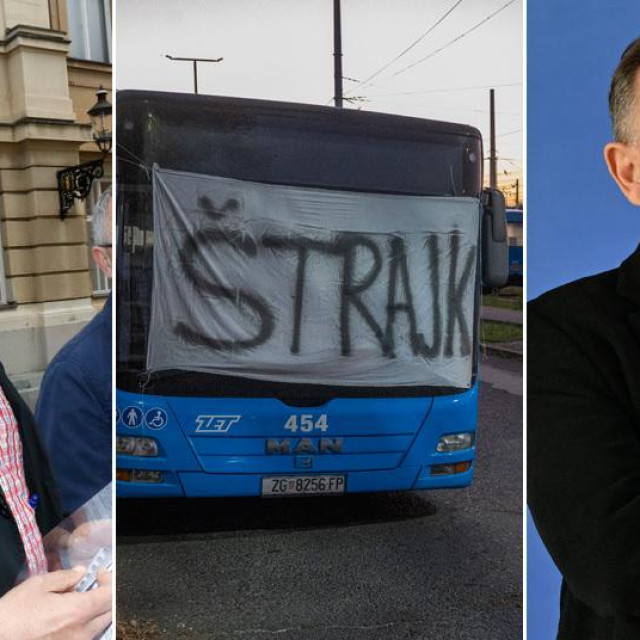 Mijat Stanić; štrajk u Zagrebu; Mladen Novosel
