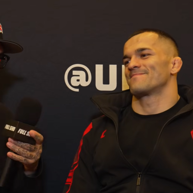 Novinar Full Send MMA kanala (lijevo) i Roberto Soldić (desno)