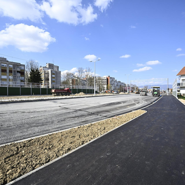 Nova Sarajevska cesta tijekom izgradnje
