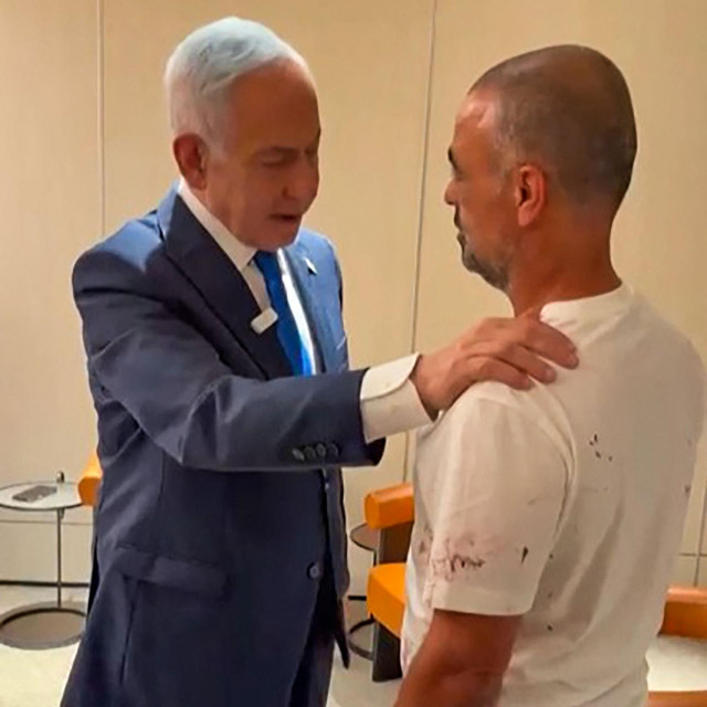 Benjamin Netanyahu i heroj Yaniv Hayun