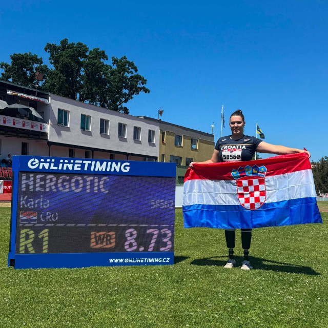 Karla Hergotić ove je godine postavila svjetski rekord u bacanju kugle i diska