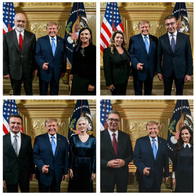 Američki predsjednik Donald Trump s balkanskim visokim dužnosnicima