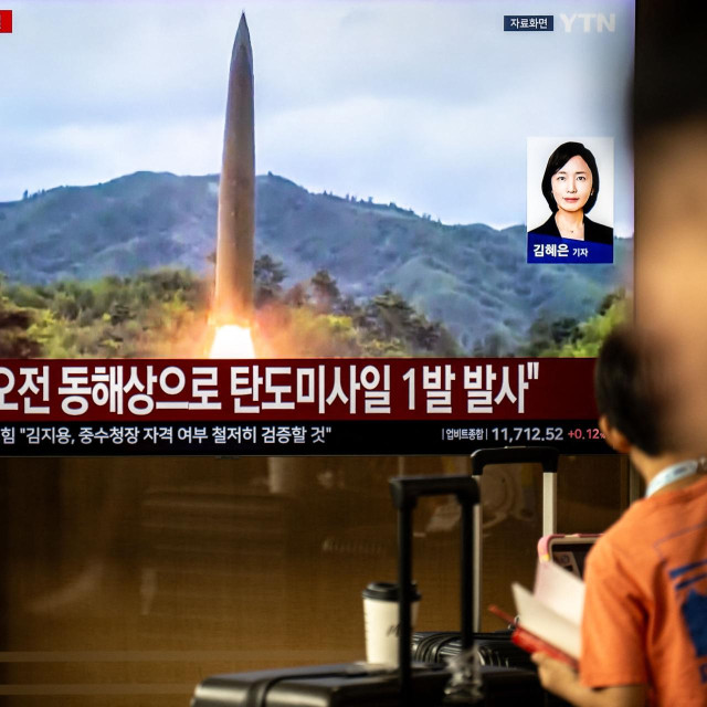 Testiranje sjevernokorejske rakete/Ilustracija