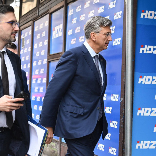 Marko Milić i Andrej Plenković