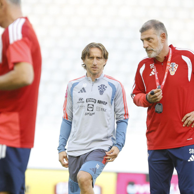 Luka Modrić i Slaven Bilić