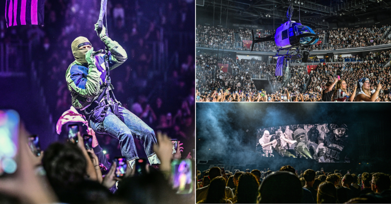 Pogledajte show A$AP Rockyja u Areni: Ratni brod, helikopter i grudnjaci obožavateljica za slavnog repera