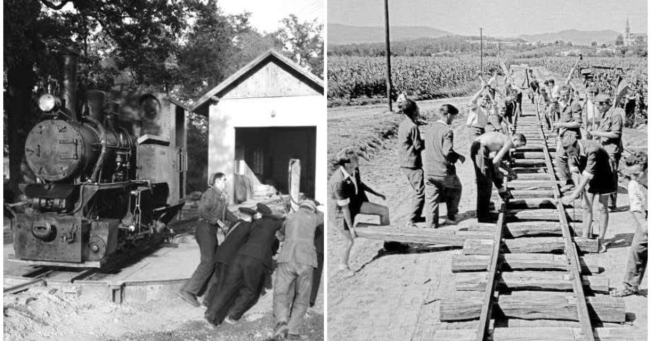 Čudesni prizori iz Maksimira: Prije 70 godina parkom je vozio vlak, prugu su gradili mali pioniri...