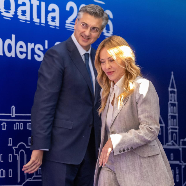 Andrej Plenković i Giorgia Meloni