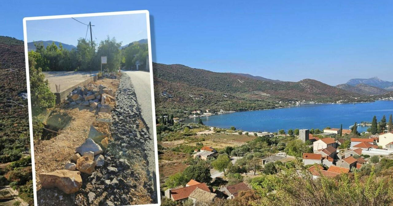 Na Pelješcu bagerom razbio 20 metara novog asfalta. Tvrdi da su mu uzeli zemlju