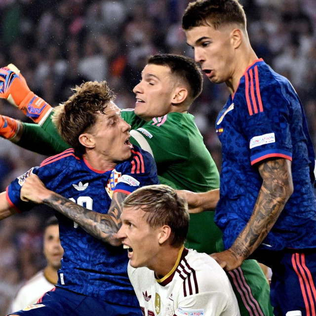 Hrvatska - Španjolska: Kristijan Jakić, Dominik Livaković, Luka Vušković i Dani Olmo