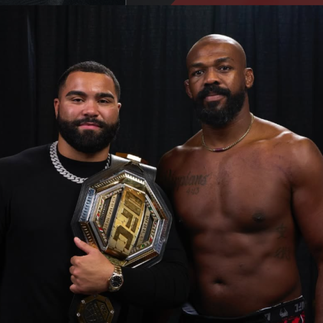 Gable Steveson i Jon Jones