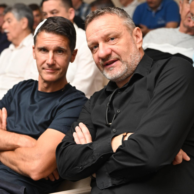Tonći Martić s Harijem Vukasom na Poljudu, svibanj 2026., komemoracija za Ivu Begu