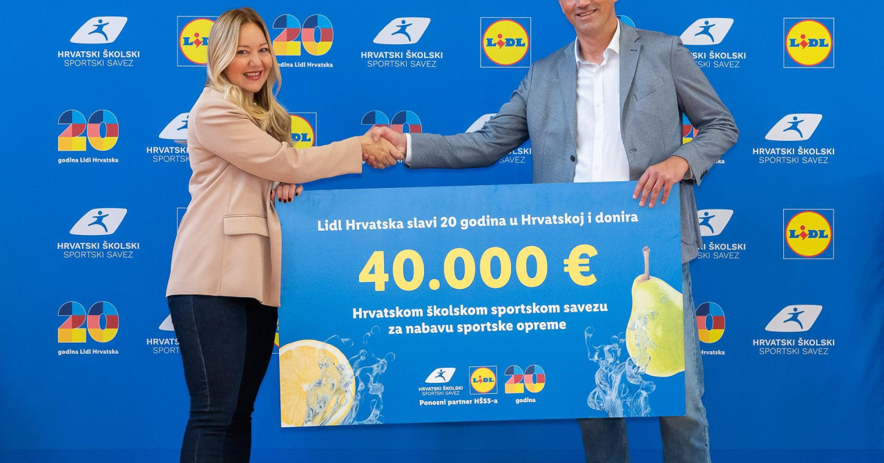 20 godina Lidla u Hrvatskoj: donacija od 40.000 eura za školski sport