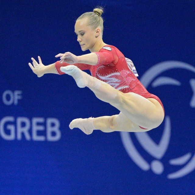 Angelina Meljnikova na Europskom prvenstvu u Zagrebu