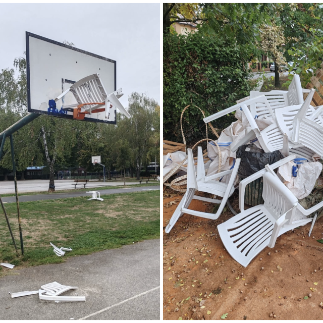 Šteta na teniskim terenima u Ravnicama