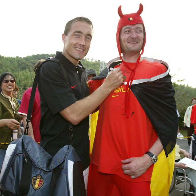 Branko Strupar uoči utakmice Svjetskog prvenstva 2002. između Belgije i Tunisa