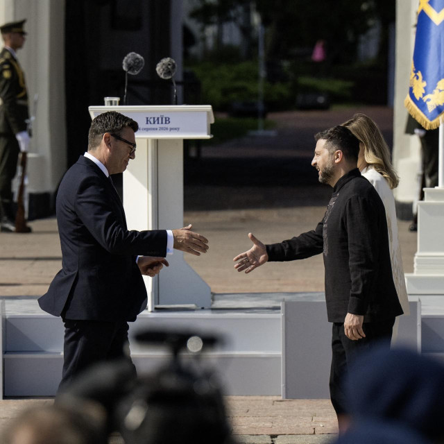 Ukrajinski predsjednik Volodimir Zelenski sastao se s britanskim premijerom Andyjem Burnhamom u kolovozu 2026.