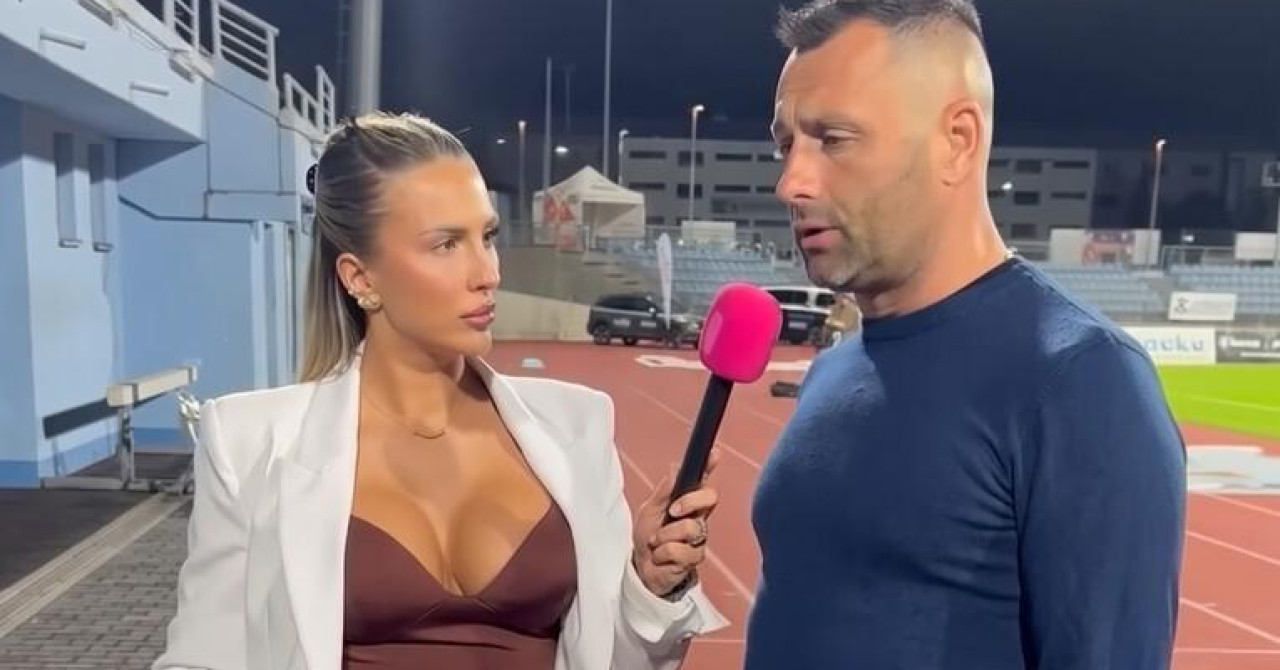 VIDEO Atraktivna novinarka stala pred trenera. Čovjek je zbog reakcije postao viralni hit