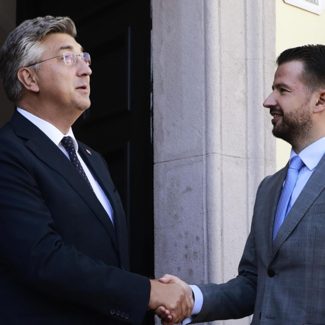 Andrej Plenković i Jakov Milatović