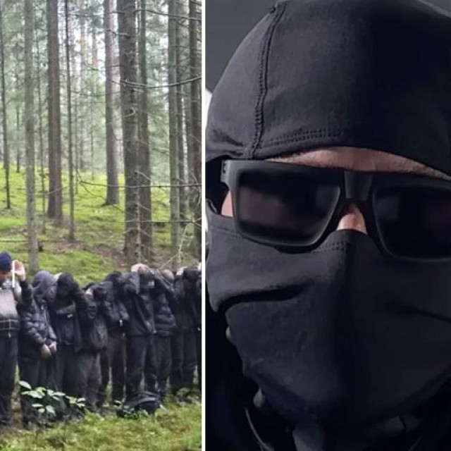 Migranti na granici Latvije i Bjelorusije; samozvani ‘Neman‘, jedan od članova skupine Crna Rus