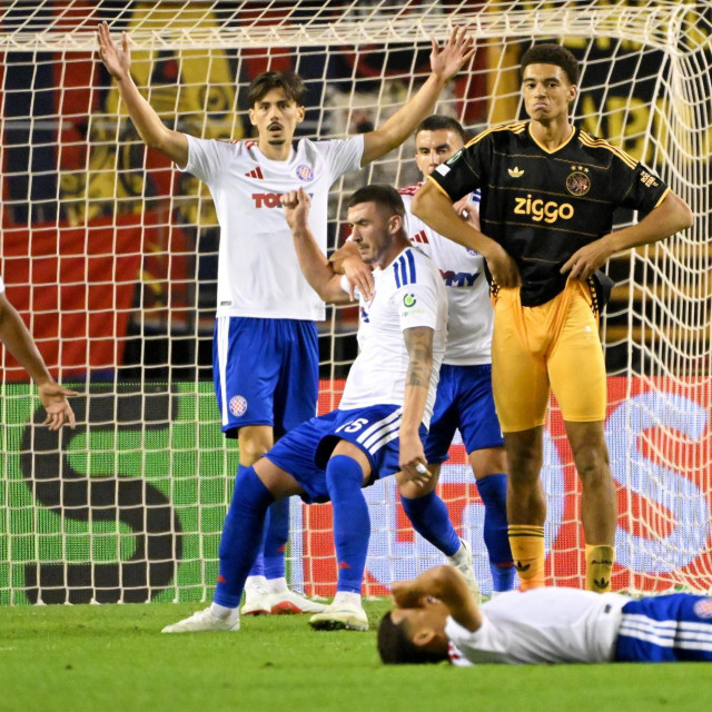 Hajduk - Ajax: Dario Marešić i Aaron Bouwman