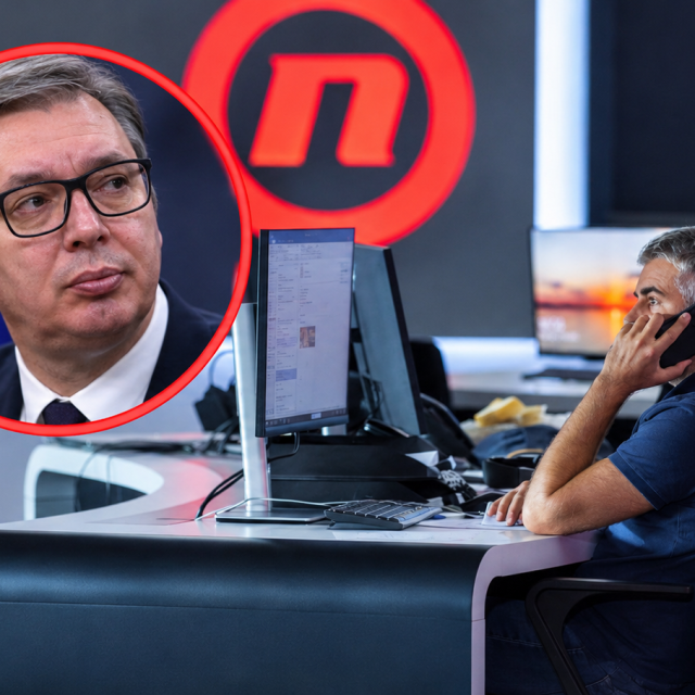 Aleksandar Vučić i redakcija Nove TV, ilustrativna fotografija
