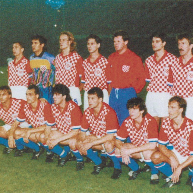 Nogometna utakmica između Hrvatske i SAD-a 1990. godine