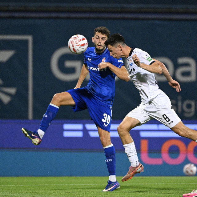 Fran Topić i Lovro Banovec na utakmici Dinama i Slavena Belupa