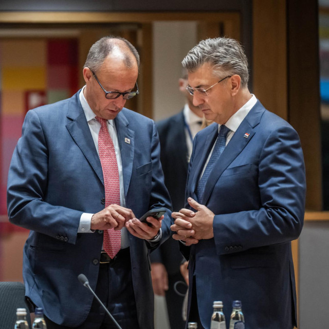 Friedrich Merz i Andrej Plenković