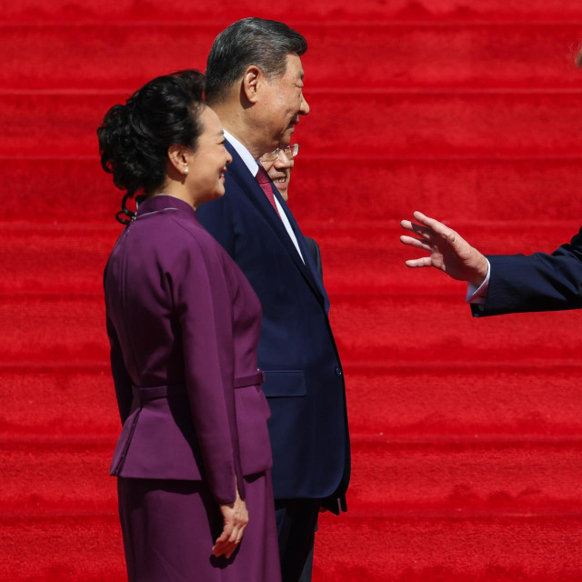 Kineska prva dama Peng Liyuan, kineski predsjednik Xi Jinping, američki predsjednik Donald Trump i njegova supruga Melania Trump u Bijeloj kući, rujan 2026.