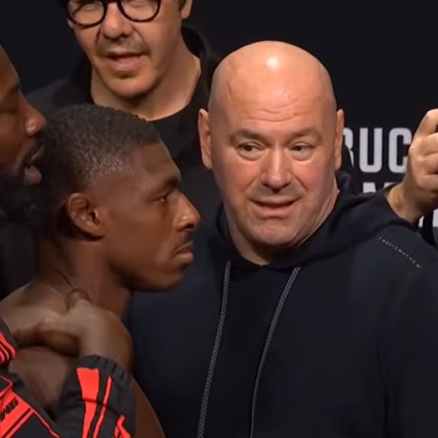 Joaquin Buckley (u sredini) i Dana White (desno)