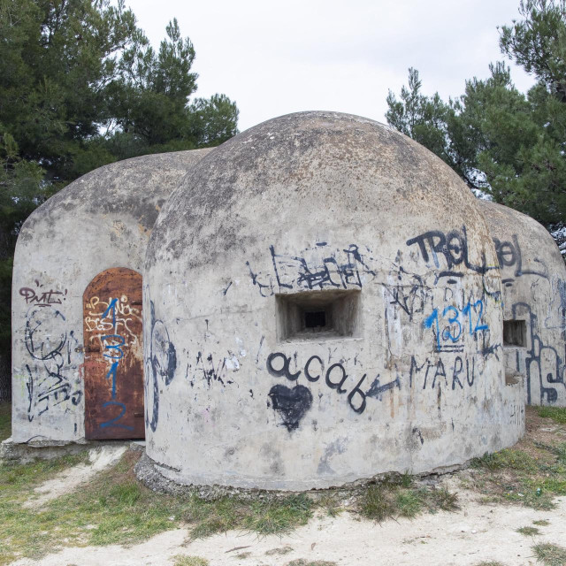 Bunker iz Drugog svjetskog rata, ilustracija