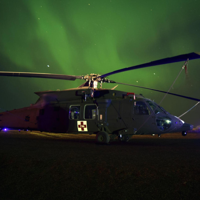 Ilustracija, američki helikopter u bazi Wainwright tijekom jedne vježbe