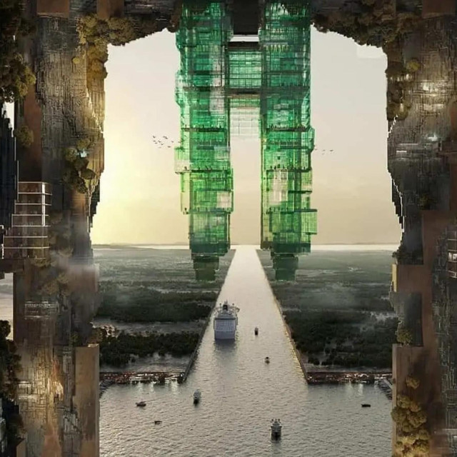 Jedan od projekata saudijskog grada-zgrade od 127 km je i marina s dakako umjetnim kanalom