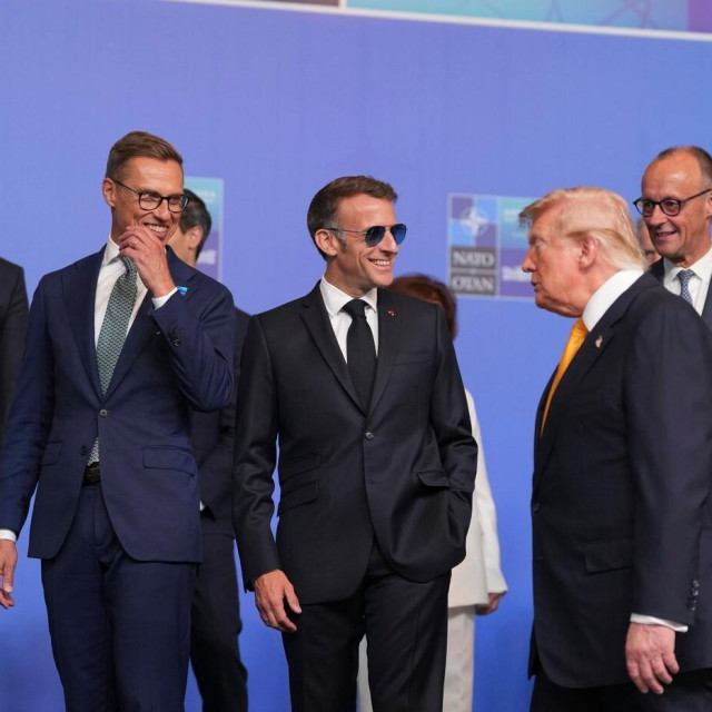 Alexander Stubb, Emmanuel Macron, Donald Trump, Friedrich Merz, Kyriakos Mitsotakis