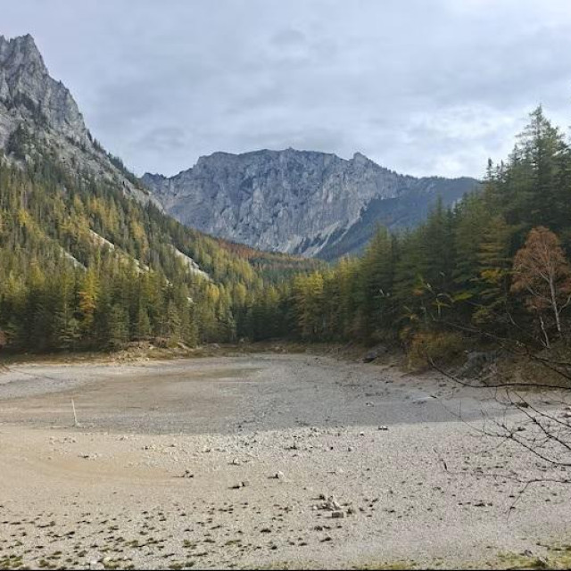 Presušeno jezero Grüner See