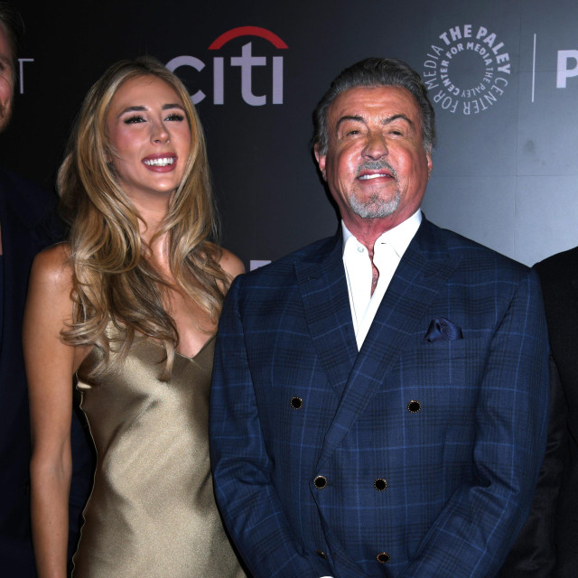 Scarlet Rose Stallone i Sylvester Stallone na premijeri 4. sezone serije