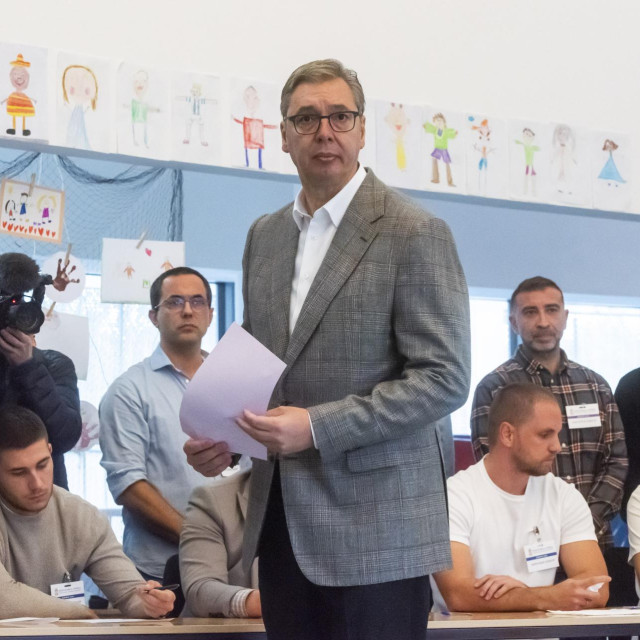 Aleksandar Vučić na biralištu