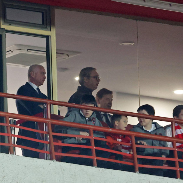 Zvezdan Terzić i Aleksandar Vučić na prijateljskoj utakmici Crvene zvezde i Zenita