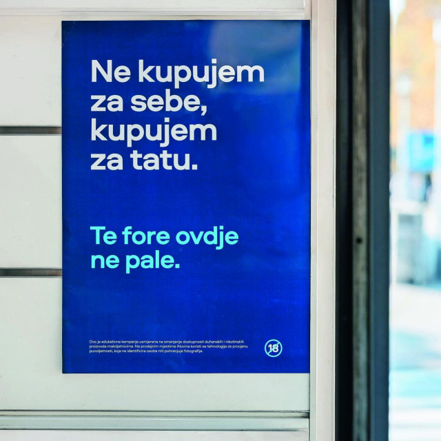 Najnovija faza projekta za zaštitu maloljetnika obuhvaća postavljanje edukativnih vizuala ”Te fore ovdje ne pale” na prodajnim mjestima iNovina diljem Hrvatske