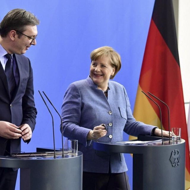Aleksandar Vučić i Angela Merkel (2017.)