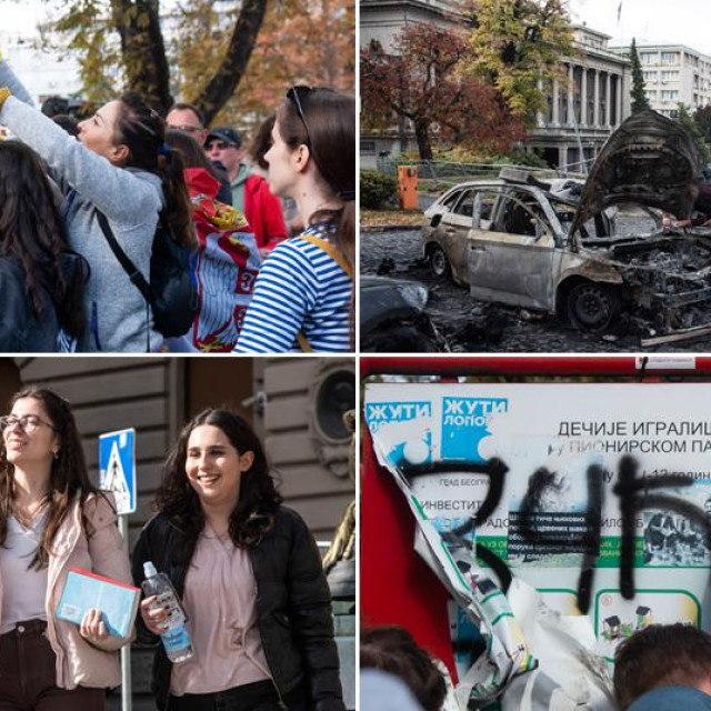 Prizori iz Beograda dan nakon pobjede studenata na parlamentarnim izborima u Srbiji