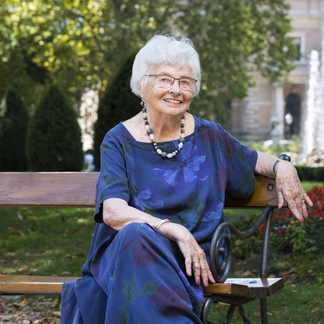 Sonja Kastl snimljena 2019. godine na Zrinjevcu, kada je Jutarnjem listu dala zadnji intervju