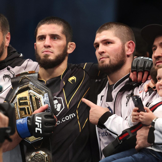 Islam Makhachev i Khabib Nurmagomedov 