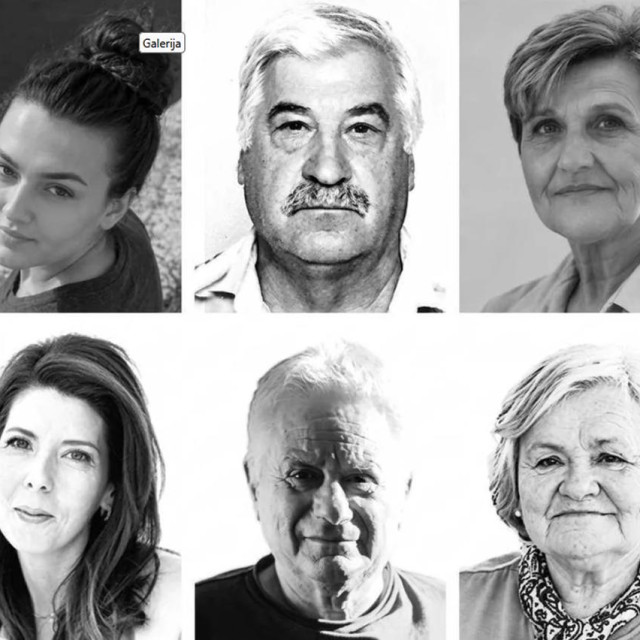 Dragana Antešević, Drago Lelas, Katica Nikolić; Dolje: Ivana Kovačić, Jozo Kovačić i Grozdana Kovačić smrtno su stradali u velikom požaru