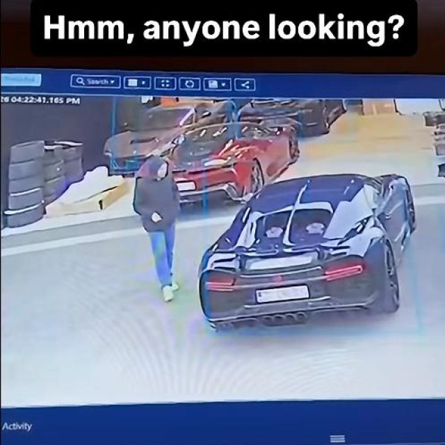 Rimac je objavio i snimke nadzornih kamera koje su zabilježile trenutak krađe