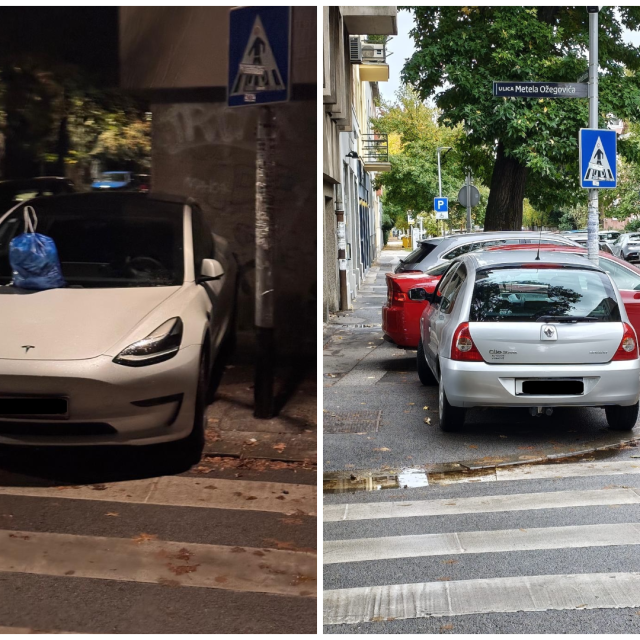 Parkiranje na nogostupu kod Kvatrića